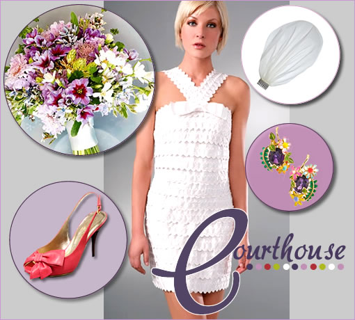 Courthouse Wedding Glam: Elegant Brunch & Dazzling Style Choices