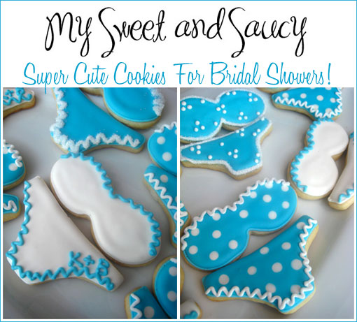 Adorable Bridal Shower Cookies: Lingerie Theme & Monogrammed!