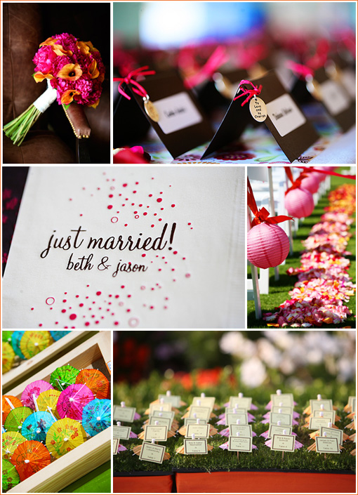 Bold & Beautiful Wedding: Pink and Orange Color Palette Ideas