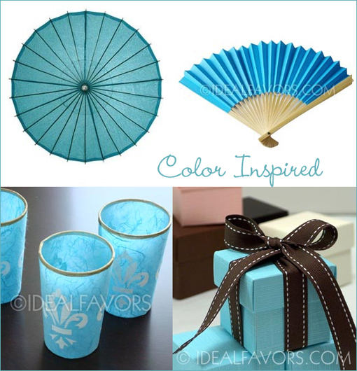 Ideal Favors: Blue & Asian Inspired Wedding Ideas and Products