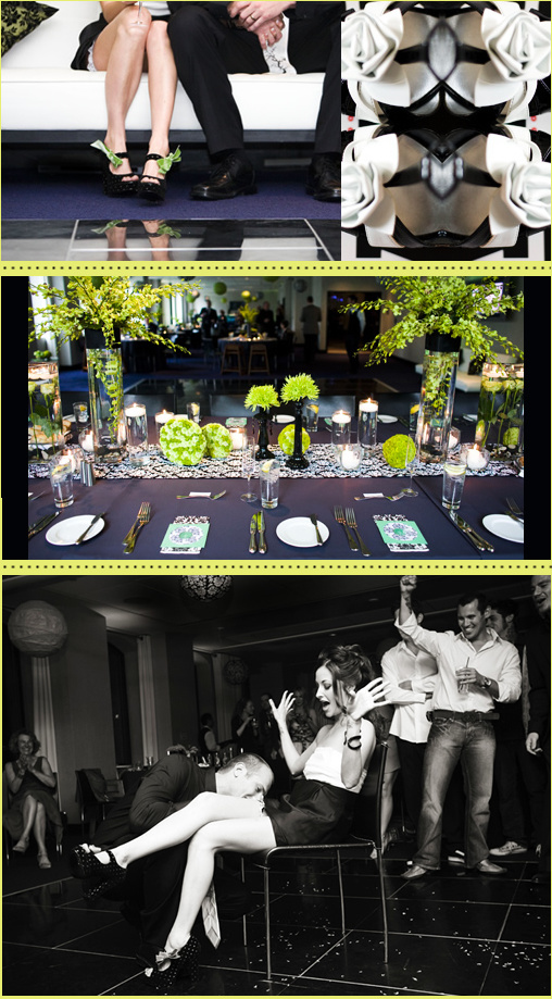 A Modern Affair: Lime Green and Black Wedding Inspiration