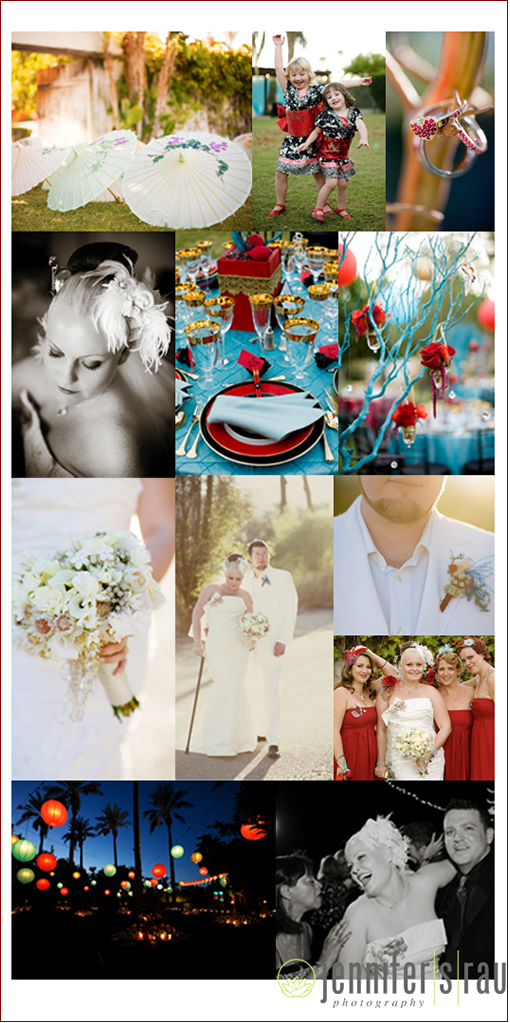 Turquoise and Red Wedding Inspiration by Jennifer S Rau