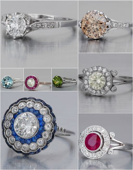 Dreamy Antique & Art Deco Engagement Rings for Your Big Day