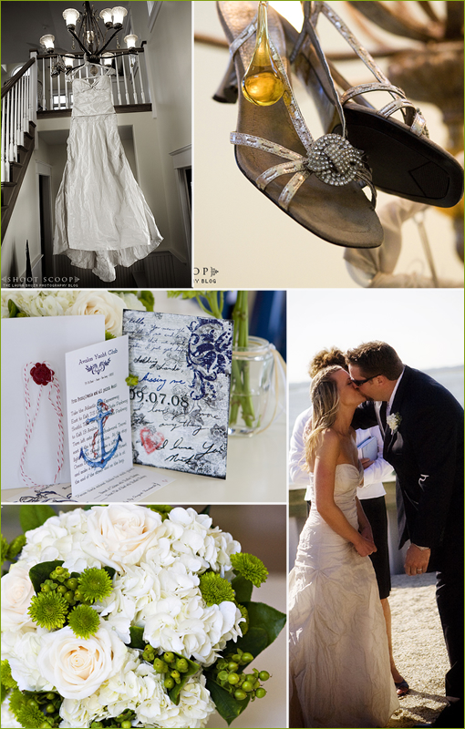 Romantic DIY Avalon Yacht Club Wedding with Antique Touches