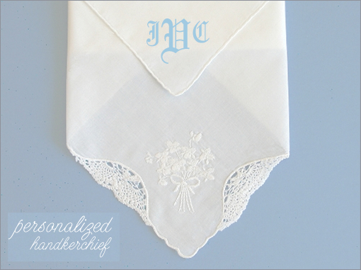 Sweet & Memorable Gifts for the Bride-to-Be: Handkerchiefs & More