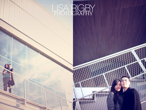 Kristen and Kevin's Stylish Engagement Photos at Boston ICA