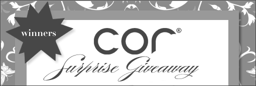 Cor Soap Giveaway Winners Announced on Wedding Chicks!