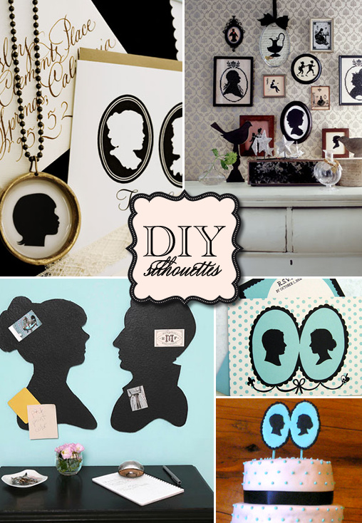 DIY Wedding Silhouette Art: Charming Decor & Guest Book Idea