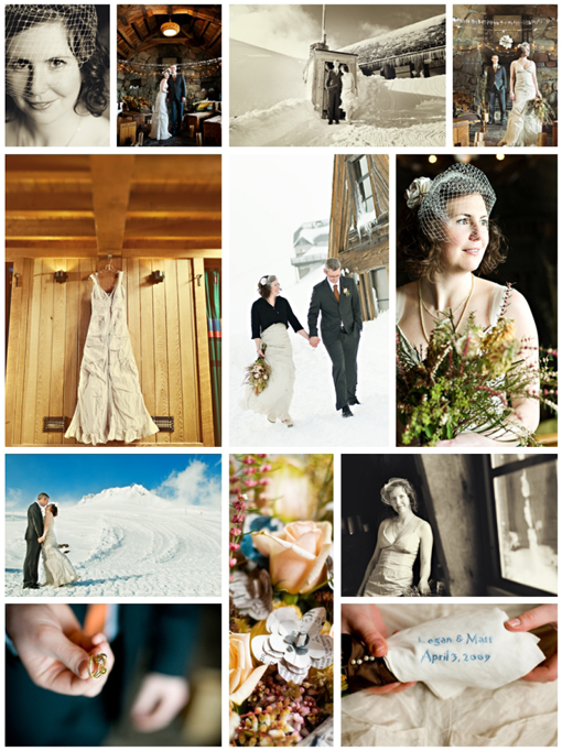 Stylish DIY Mt. Hood Wedding at Silcox Hut