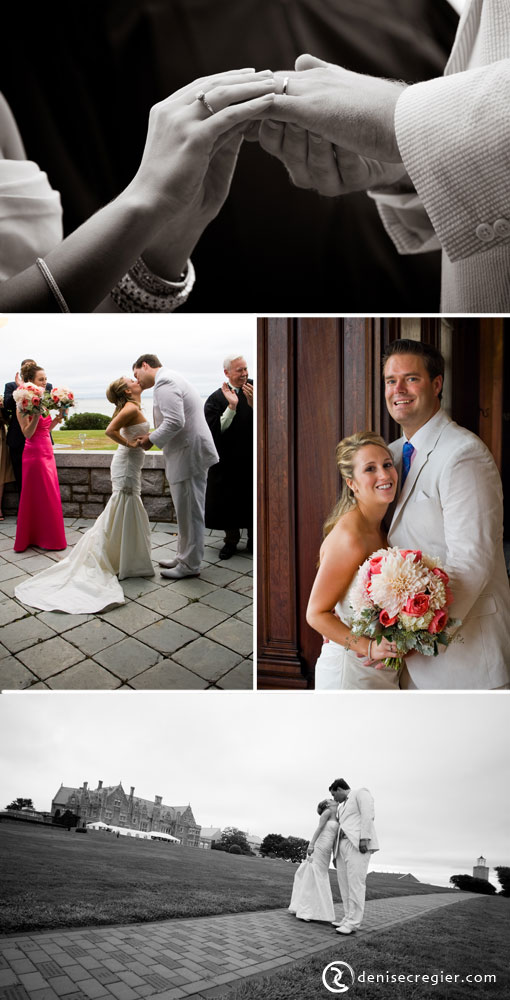 Manhattan Couple's Stylish Wedding at Branford House, Groton CT
