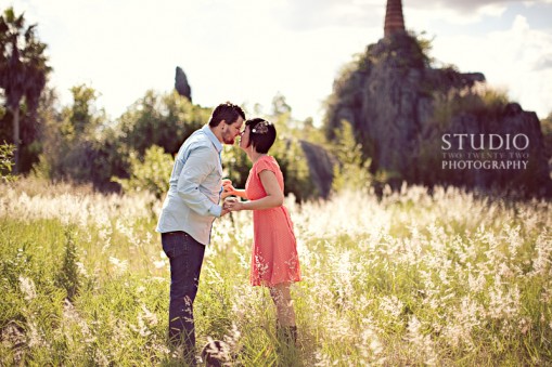 Epic Engagement Photoshoot in an Abandoned Theme Park