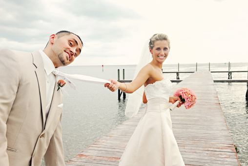 Romantic Seaside Wedding at Little Harbor Resort in Ruskin, Florida