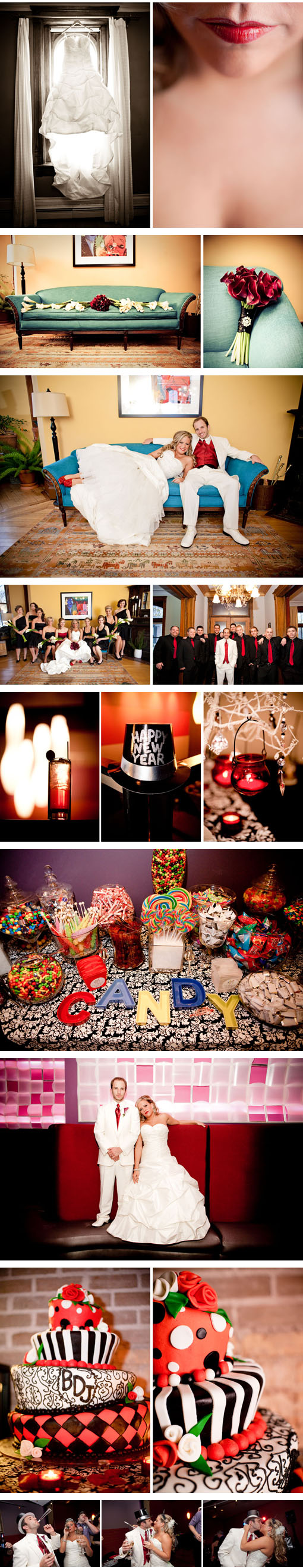 Colorful New Year's Eve Wedding: Bri & Jason's Festive Celebration