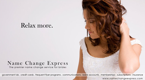 Win a $30 Name Change Express Package for Brides!