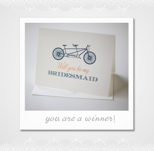 Wedding Chicks: Adorable Will You Be My Bridesmaid Cards & Giveaway!