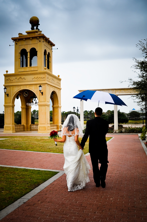 Orlando Destination Wedding: Sean and Winnie's Rainy Day Celebration