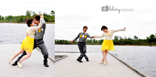 UCF Engagement: Yellow Pop of Color in a Cold and Windy Session
