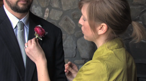 Learn How to Pin a Boutonniere with Meg Simone Films and Dutch Bloemen Winkel