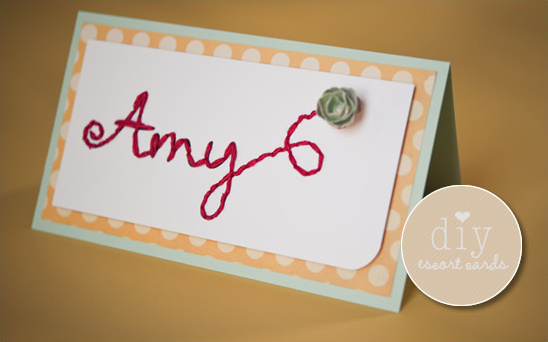 DIY Embroidered Wedding Place Cards: A Unique Keepsake