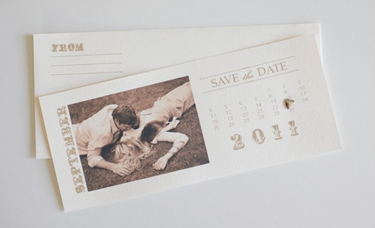 Free Vintage Save the Date Calendar Cards