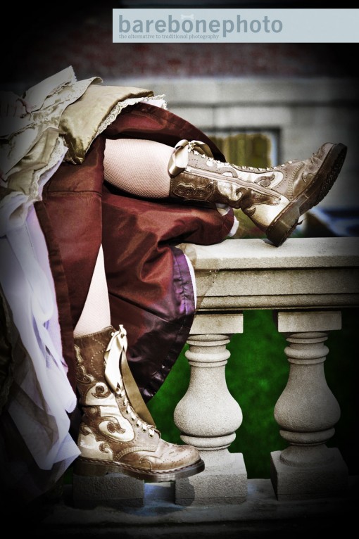 Steampunk Wedding Boots: Victorian Style Bridal Footwear