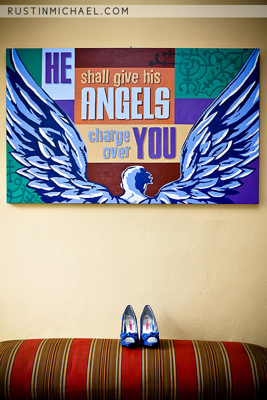 Stunning Blue Wedding Shoes Photo: A Perfect Match