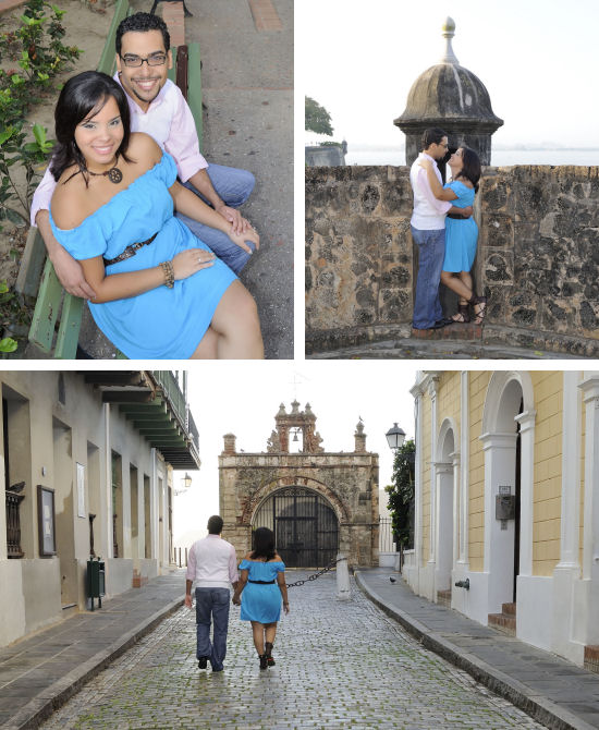 Old San Juan Engagement Photos: A Love Story