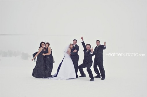 Mammoth Mountain Blizzard Wedding: April Fool's Day Magic