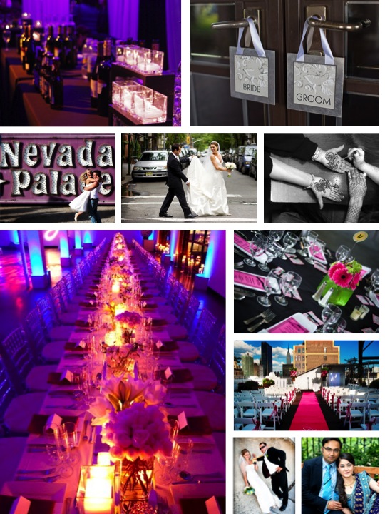Modern Wedding Inspiration: Bright Colors & Unique Lighting
