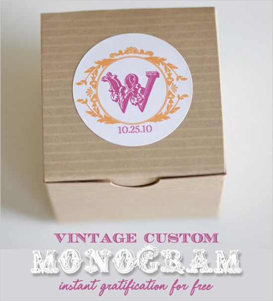 Free Vintage Wedding Monogram Printables for DIY Projects