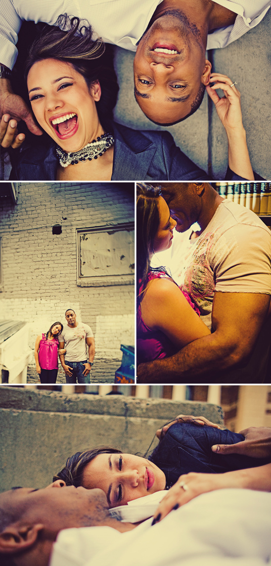 Downtown Sacramento Engagement: Carla & Loren's Edgy & Romantic Photos