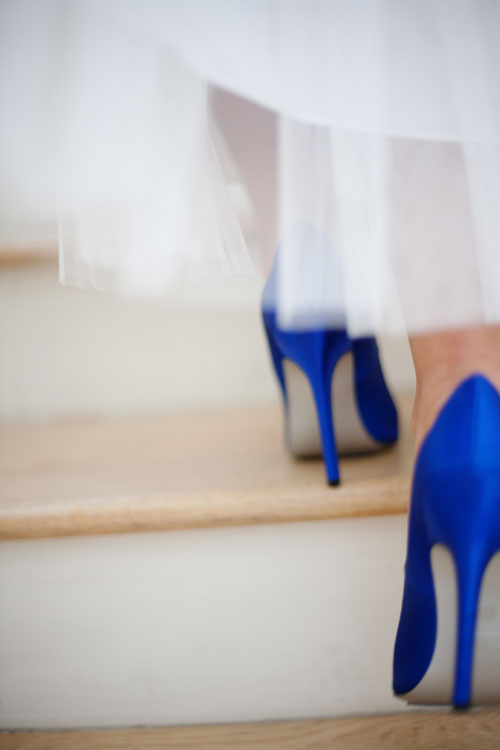 Out-of-Focus Wedding Photo with Stunning Bridal Fashion
