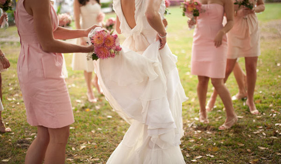 Pretty in Pink Florida Wedding at Casa Feliz with Eclectic Details