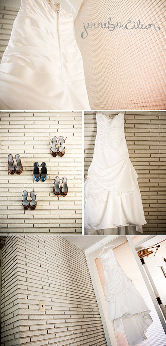 Stunning wedding details: gorgeous shoes and a breathtaking dress