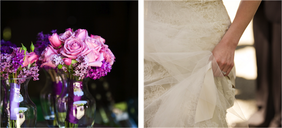 Rustic Farmhouse Wedding with Stunning Purple Flowers