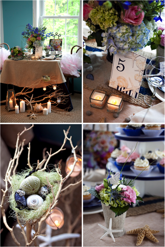 Maine Wedding Design Challenge: Seaside Treasures & Flour Power