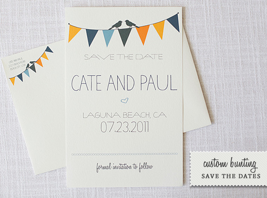 DIY Bunting Wedding Save the Dates: Customize Your Special Day