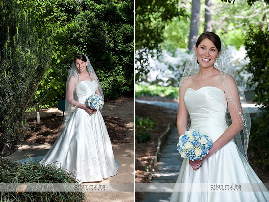 Elegant Traditional Bridal Portraits at Duke Gardens