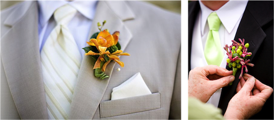 Modern Wedding Boutonnieres: Unique Floral Designs