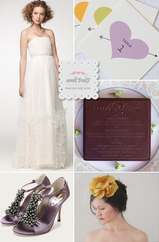 Friday Treats: Wedding Dresses, Favors & Decor