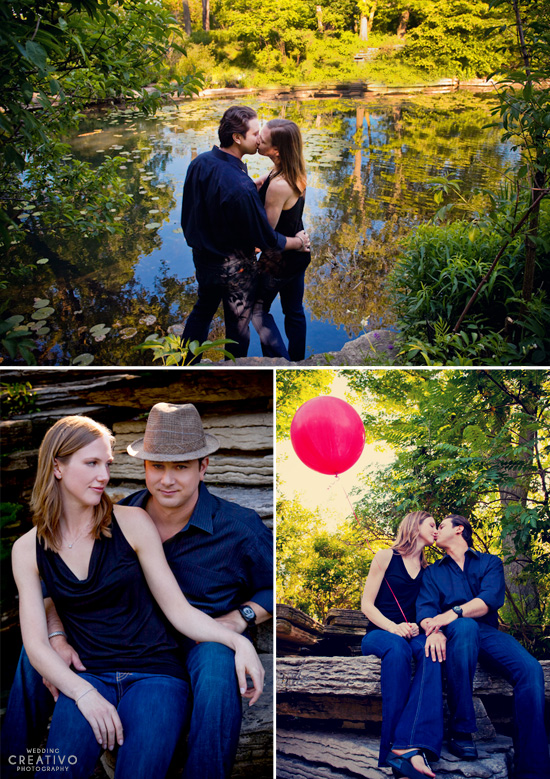 Romantic Red Balloon Engagement Session. Discover their story!