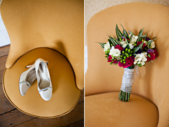Wedding Day Bliss: Shoes, Flowers, and Romantic Moments