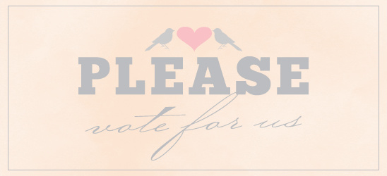 Vote for Us! Best Wedding Planning Blog and a Sweet Coupon!