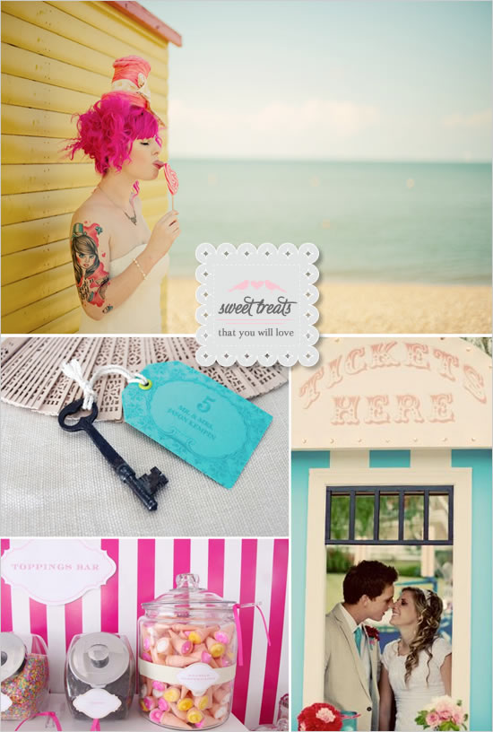 Sweet Treats & Wedding Inspiration: Mad Hatter, Candy Bars & Carnival Weddings!