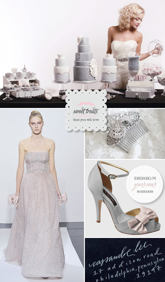 Wedding Inspiration: Couture Candy, Vintage Jewelry & Custom Shoes