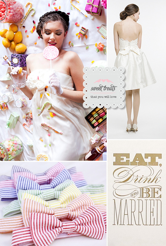 Wedding Planning Weekend: Sweet Treats, Dresses, Bow Ties & Decor Ideas