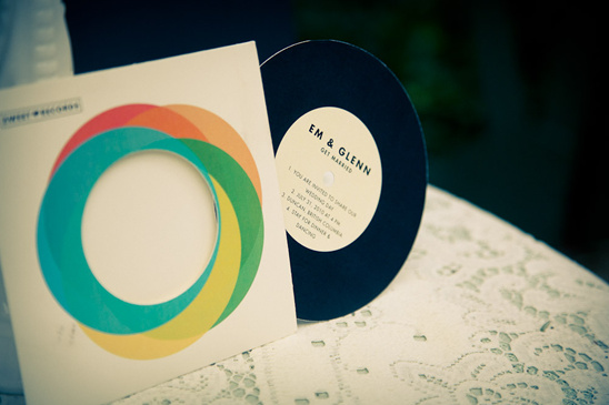 Vintage Wedding in British Columbia: Record Sleeves & Quirky Details