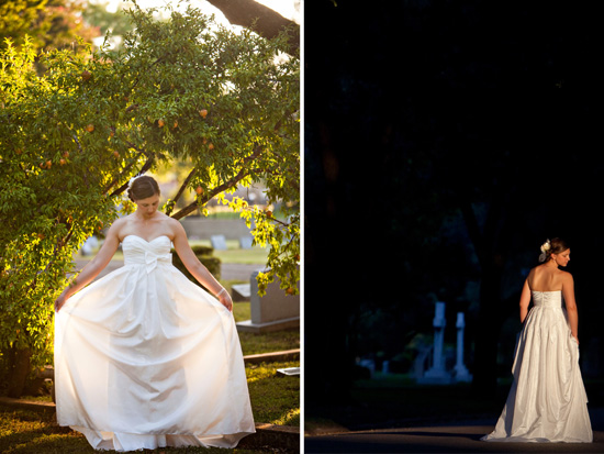 Bride in Graveyard: Stunning Wedding Photos