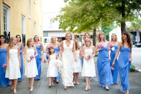 Charleston Wedding: Pink Peonies, Monique Lhuillier, Southern Charm