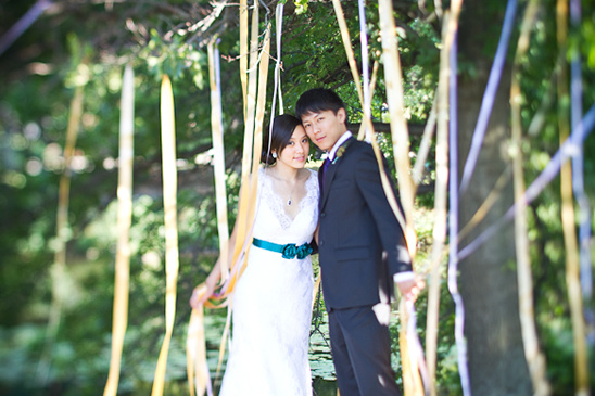 Peacock Wedding Inspiration: Teal, Aqua, Lavender & Gold